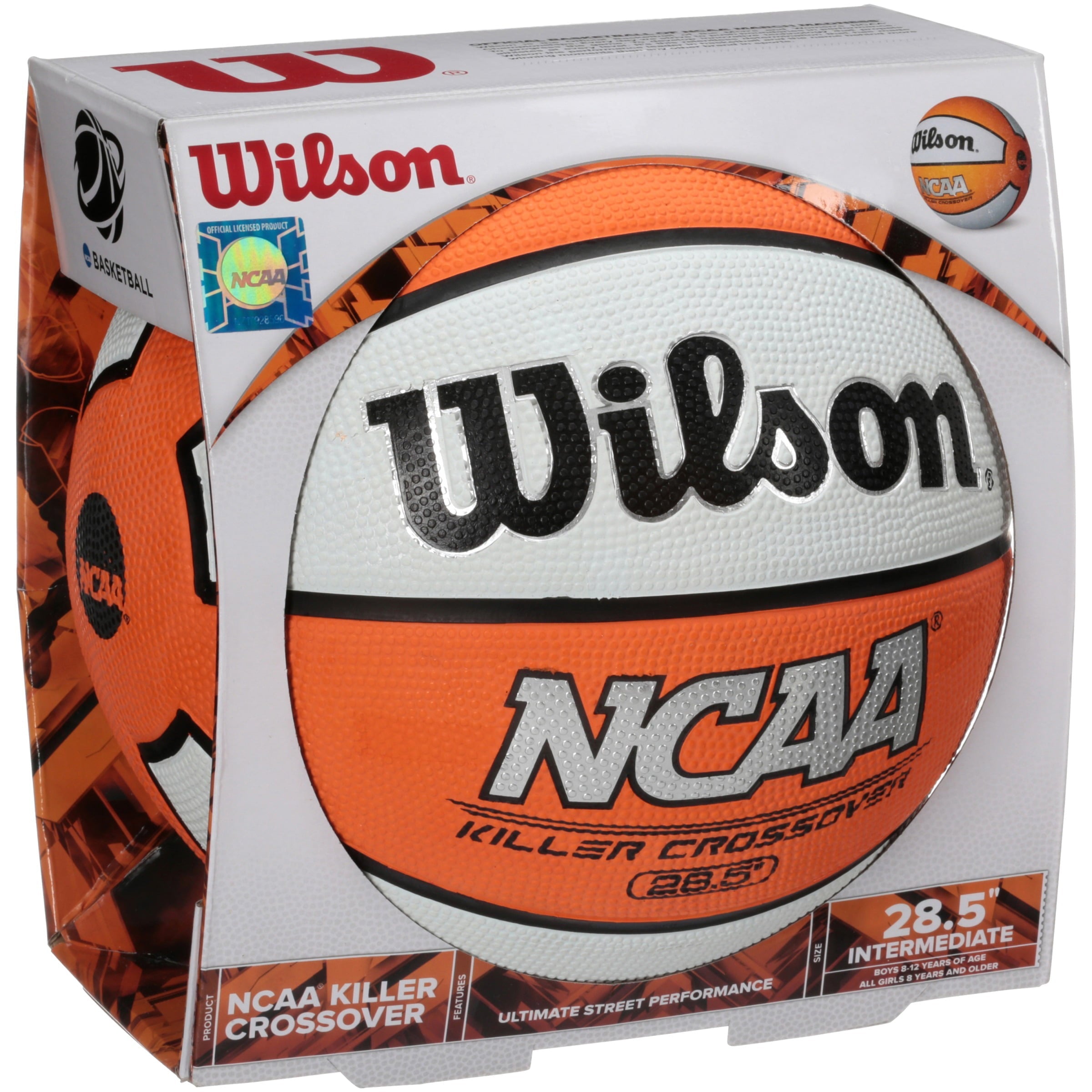 Wilson NCAA Killer Crossover Basketball - Intermediate Size (29.85)