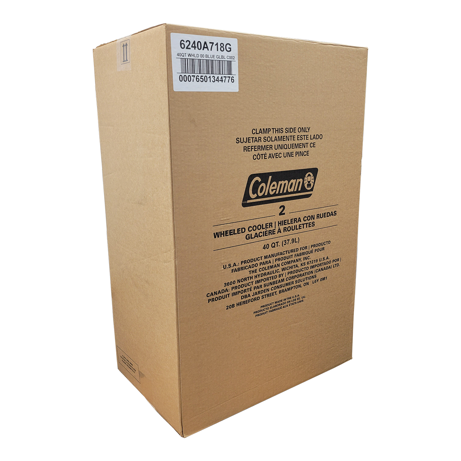 Coleman 2-Wheeled 40 Qt. Cooler, FOB KS