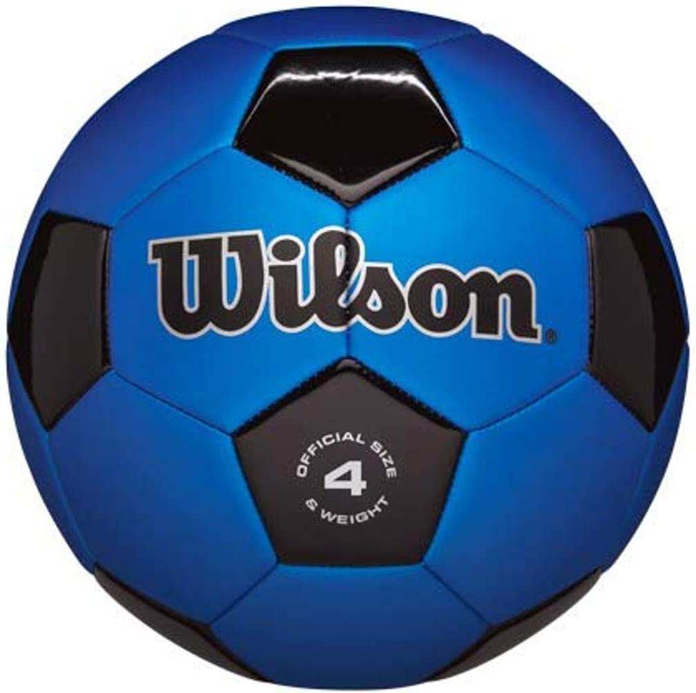 Wilson Traditional Soccer Ball - Blue/Royal, Size 4