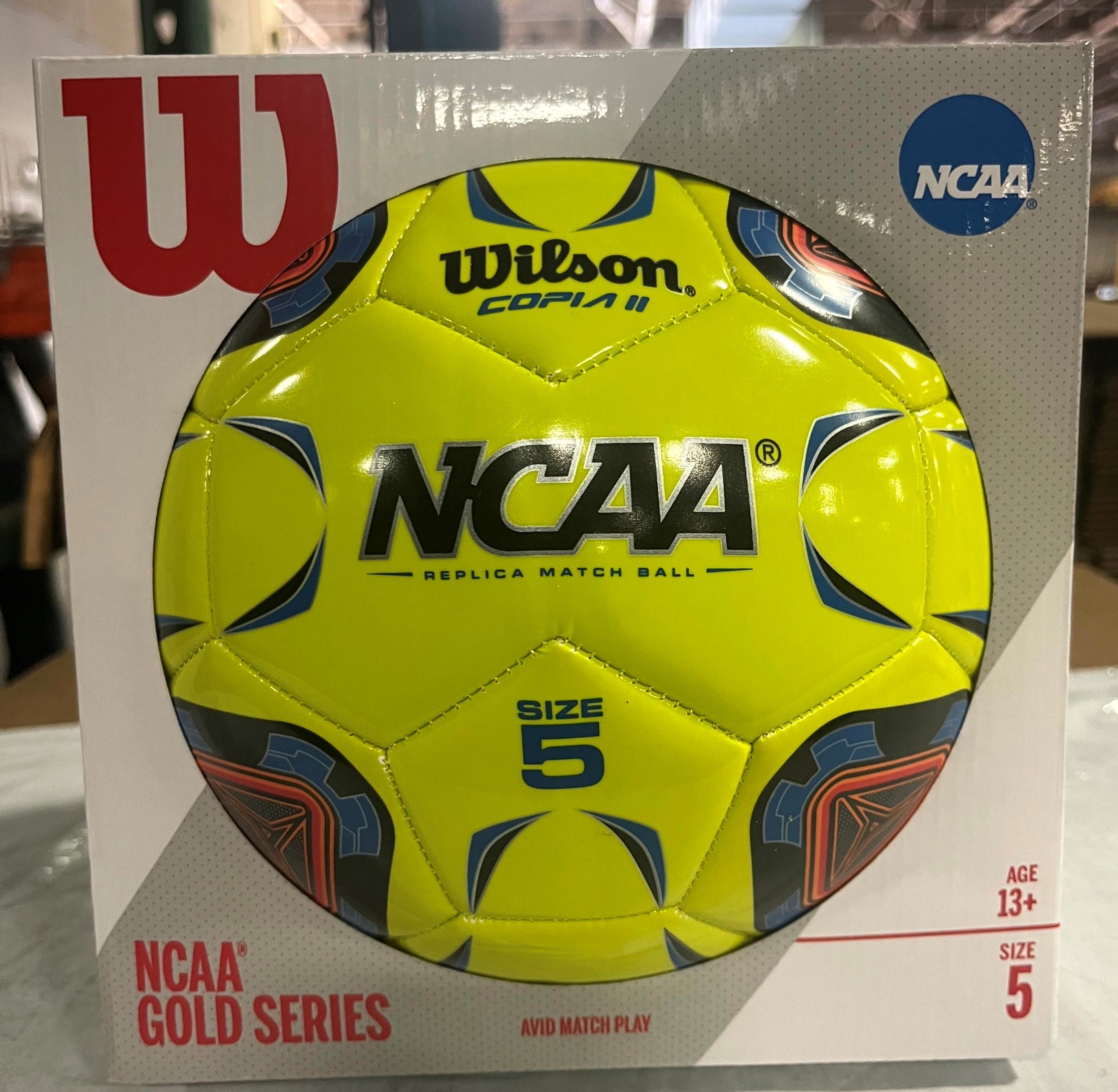 Wilson NCAA Copia II Soccer Ball, Size 5 - Optic Yellow