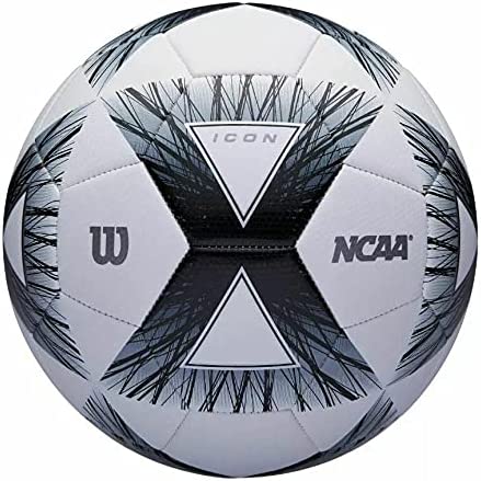 Wilson NCAA Icon Soccer Ball Size 5 - White & Black, FOB KS