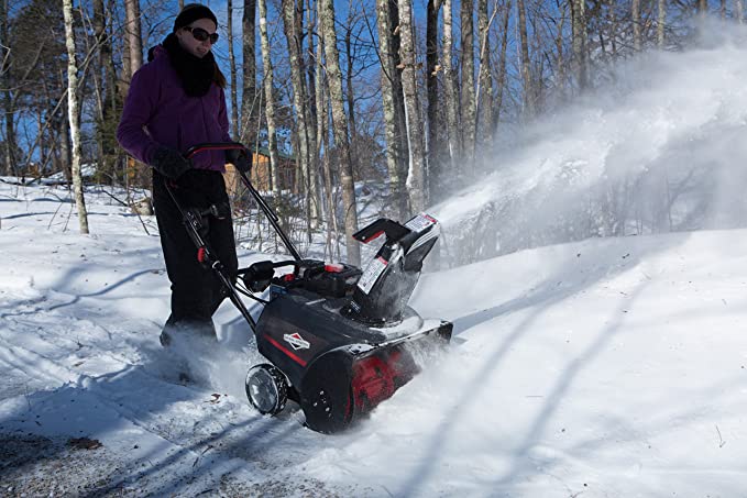 Briggs & Stratton Single Stage Snow Thrower with Snow Shredder Technology and Electric Start, 22-Inch, FOB KS