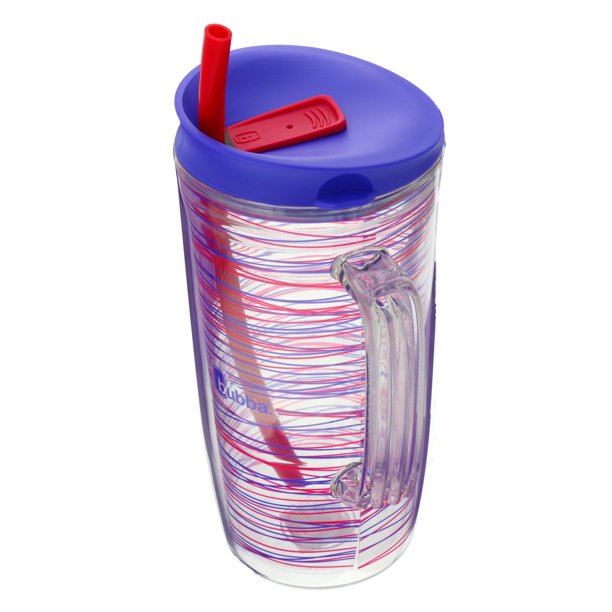 Bubba Envy Travel Thermal Mug, 48 Oz Luau with Stripes, FOB KS