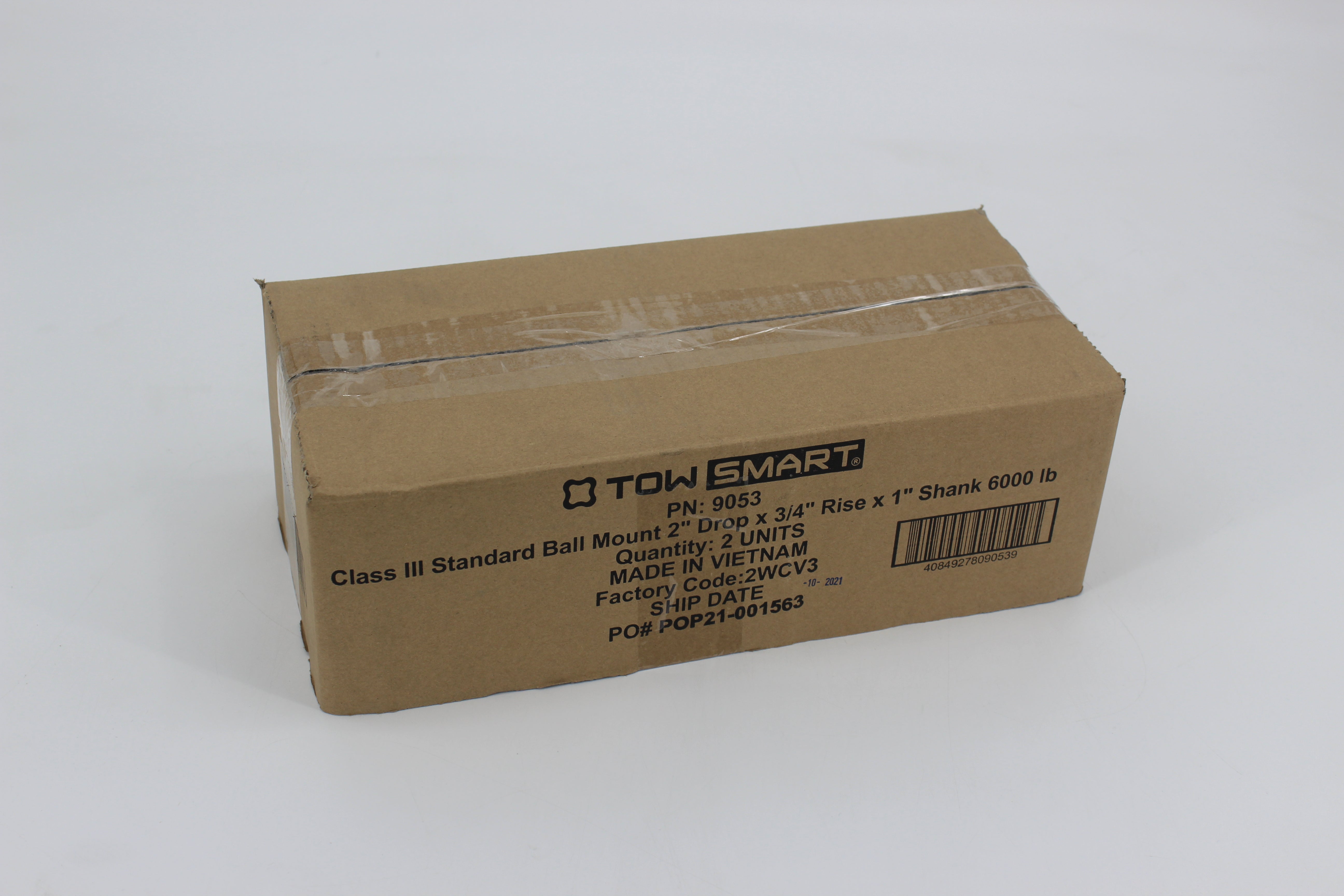 Class 3 - 2 in. Drop, 3/4 in. Rise, 1 in. Shank, Standard Trailer Hitch Ball Mount – 6000 lb.