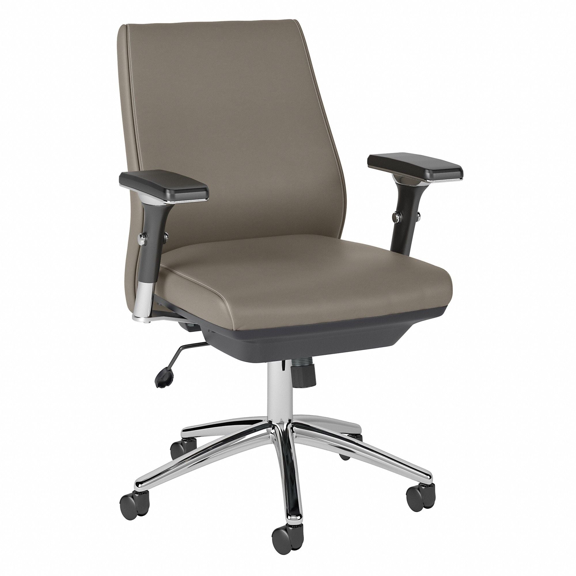 Bush Business Mid Back Manager's or Guest Chair in Gray, FOB OH