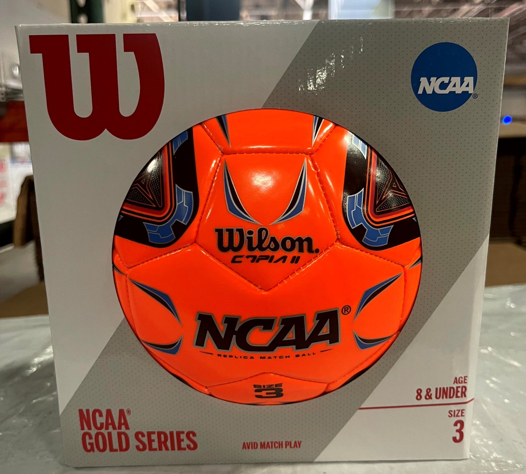 Wilson NCAA Copia II Orange-Blue Soccer Ball Size 3