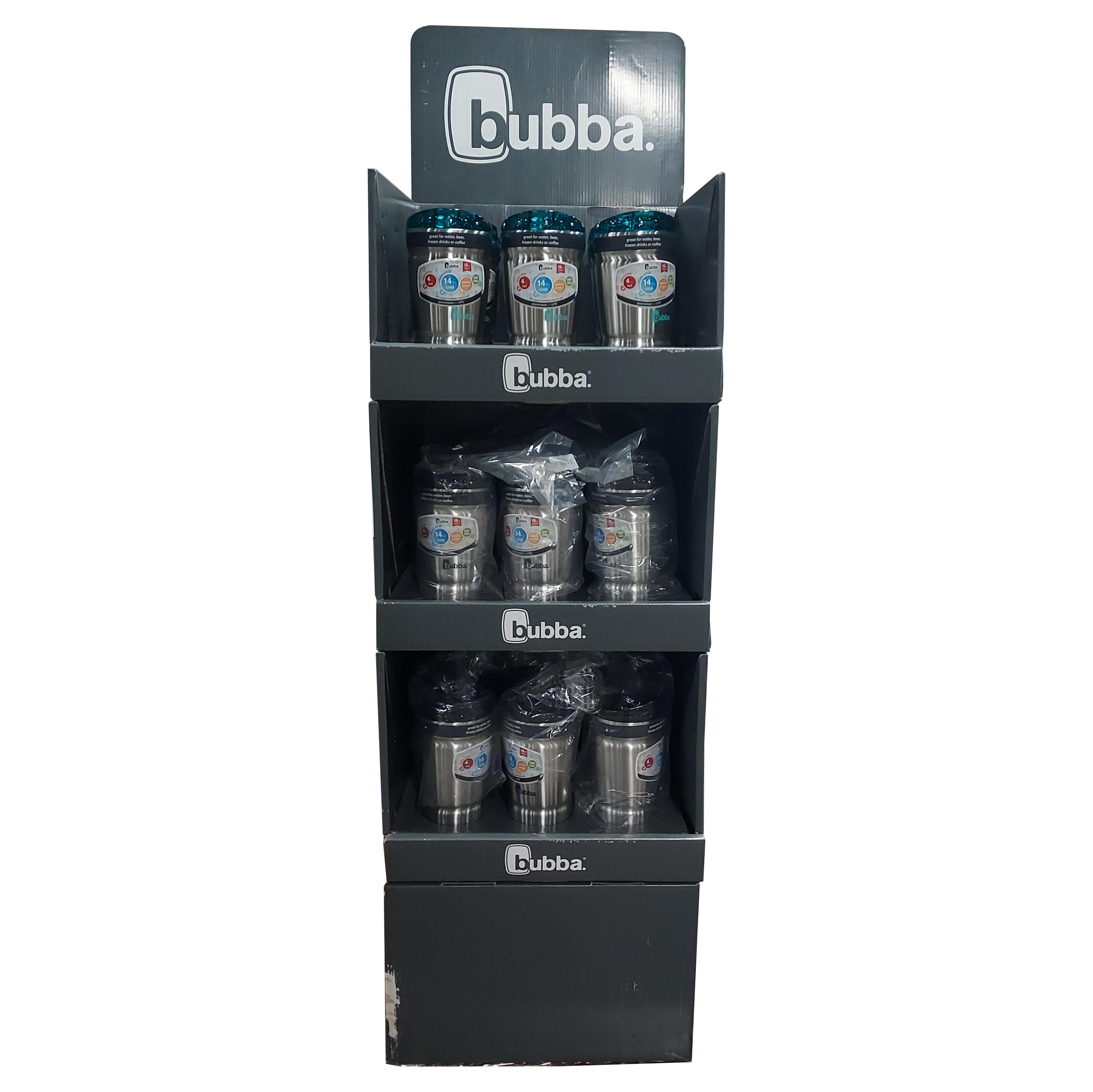 Bubba 18 Oz. Stainless Steel Envy Tumbler, 27-Piece Display Case, FOB KS