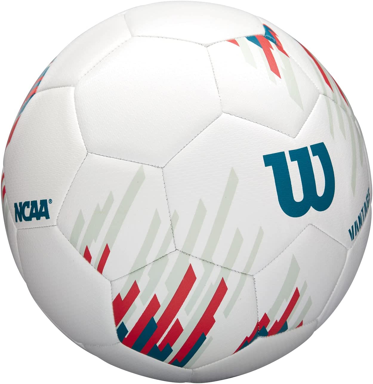 Wilson NCAA Vantage Soccer Ball, Size 3 - White/Teal
