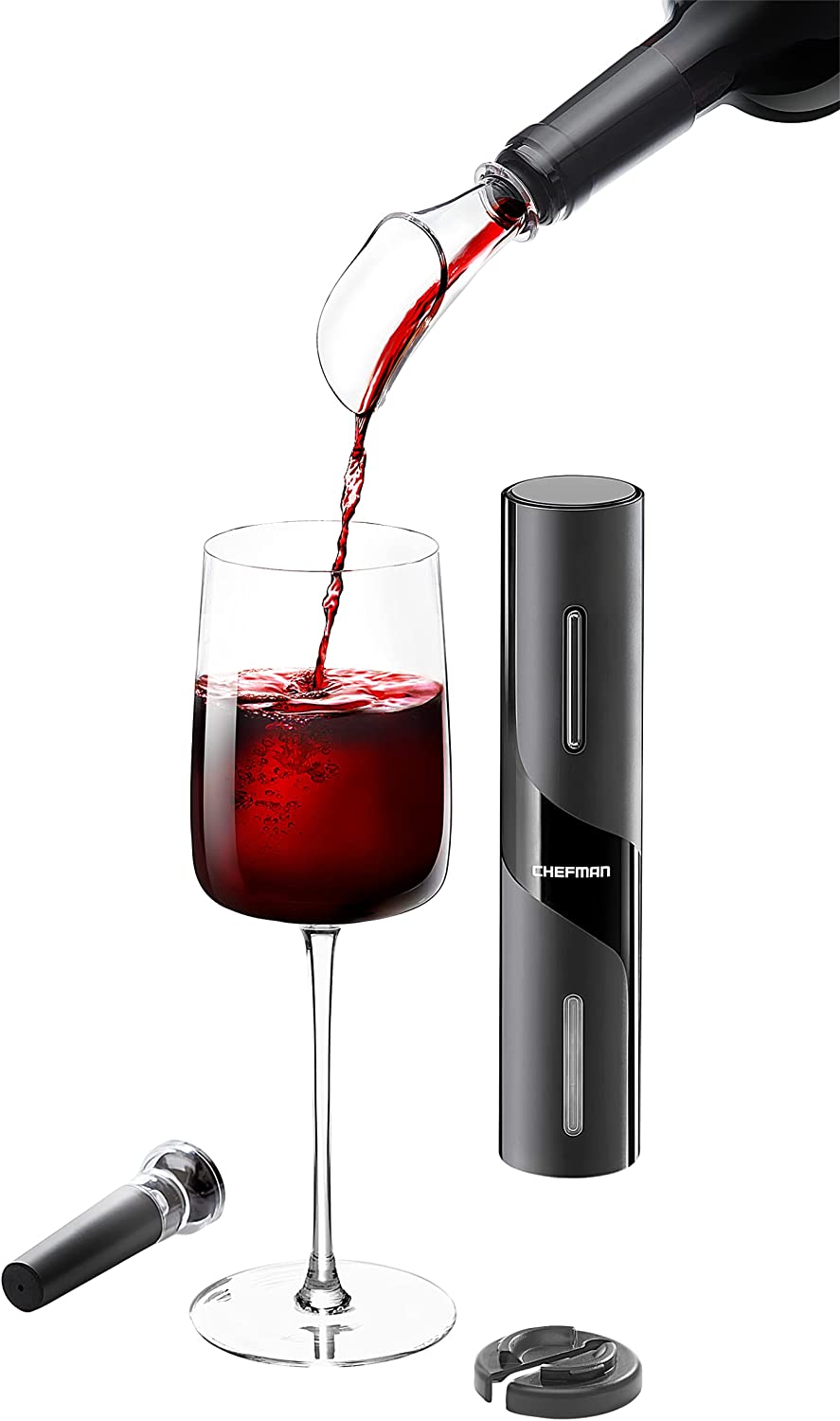 Chefman Electric Wine Opener, Black, FOB KS