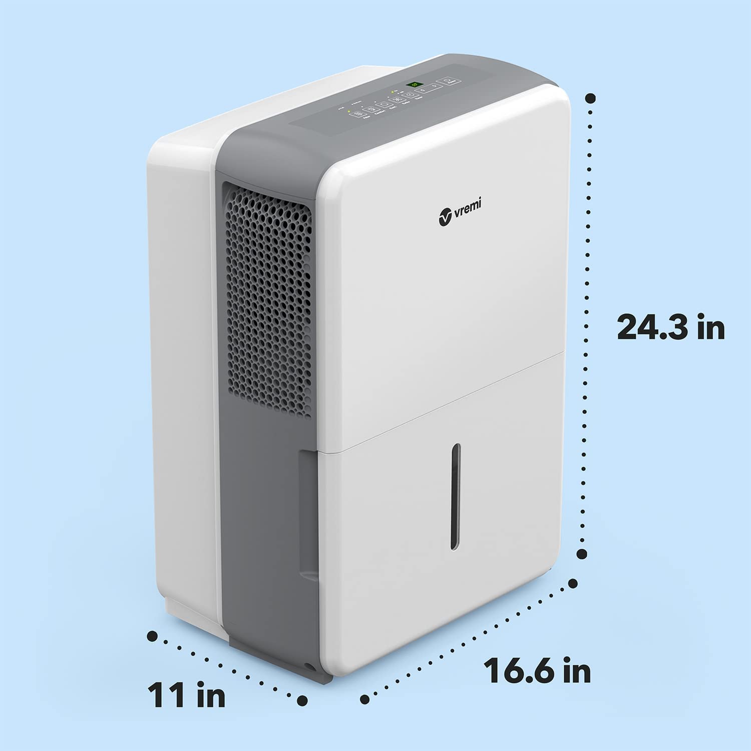 Vremi 50 Pint 4,500 Sq. Ft. Dehumidifier Energy Star Rated for Large Spaces and Basements, FOB KS