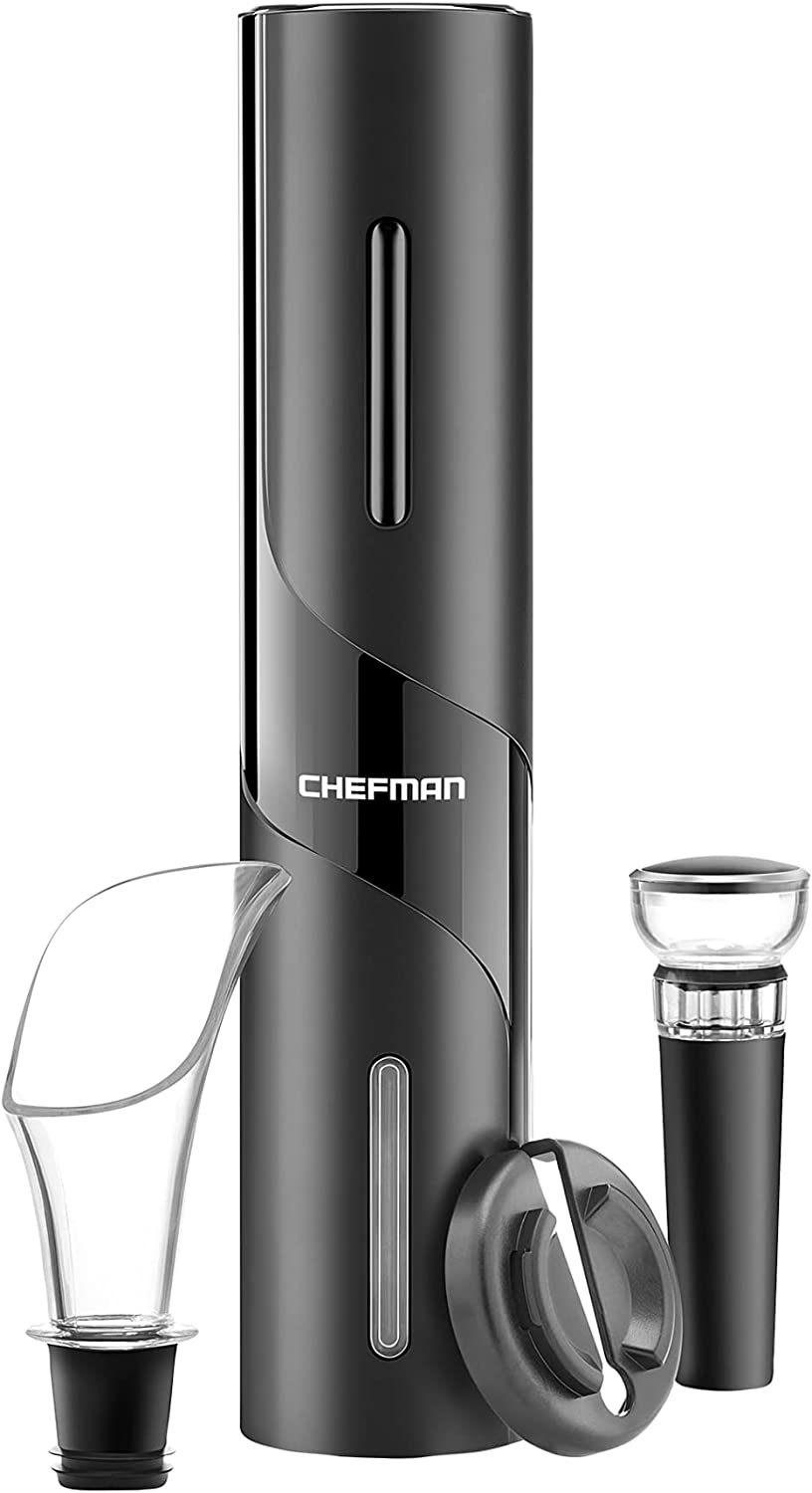 Chefman Electric Wine Opener, Black, FOB KS