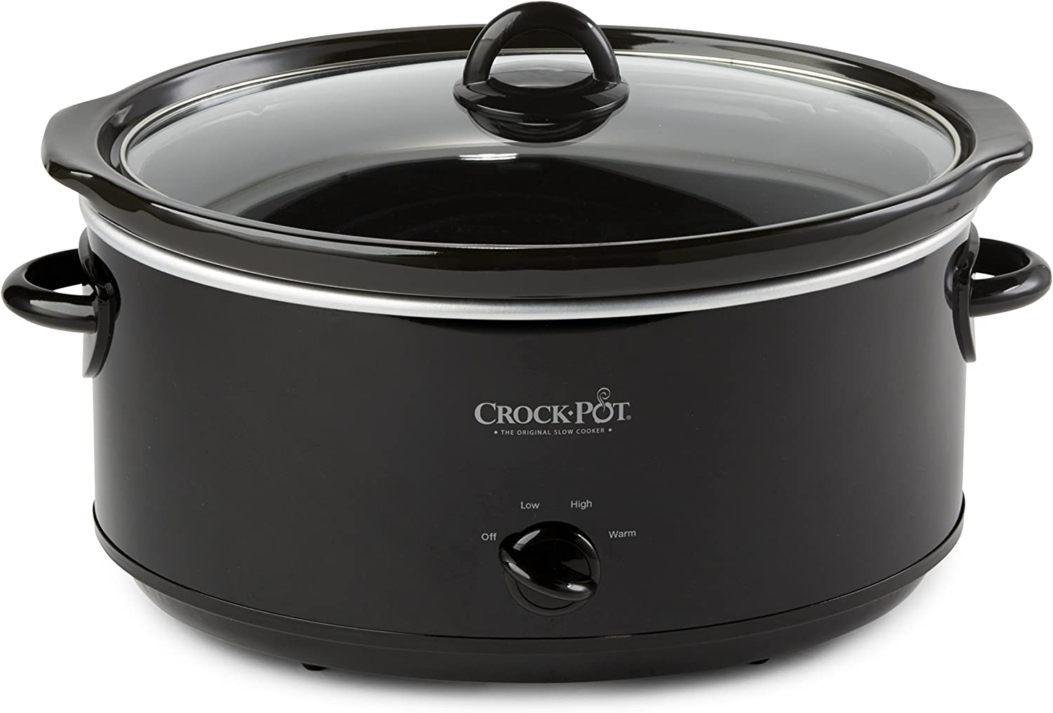 Crock-Pot 8-Quart Oval Manual Slow Cooker, Black, FOB KS