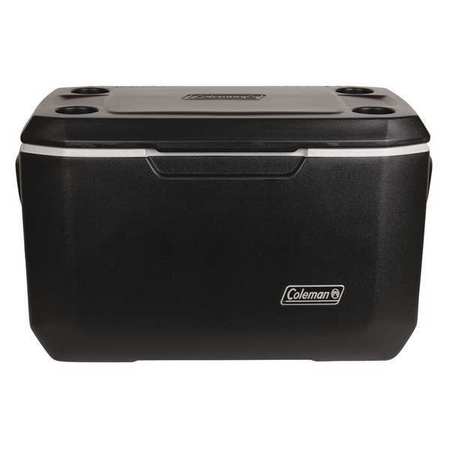 Coleman Chest Cooler 70 qt Cooler Capacity, 28 1/8 in Exterior Lg, 15 3/4 in Exterior Wd, Black, FOB KS