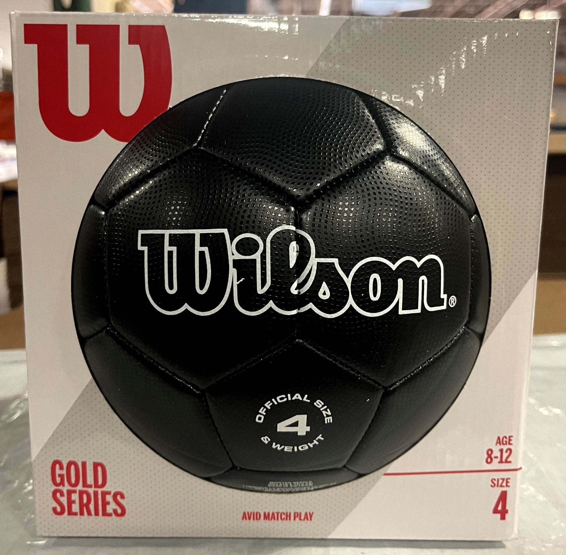 Wilson Traditional Soccer Ball - Black, Size 4